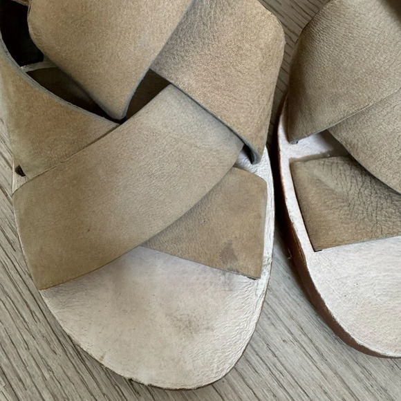 Dolce Vita leather strappy, wedge, sandals size 6.5 - Picture 4 of 6